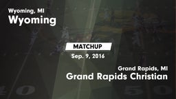 Matchup: Wyoming High vs. Grand Rapids Christian  2016