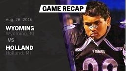 Recap: Wyoming  vs. Holland  2016