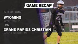Recap: Wyoming  vs. Grand Rapids Christian  2016