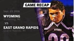 Recap: Wyoming  vs. East Grand Rapids  2016