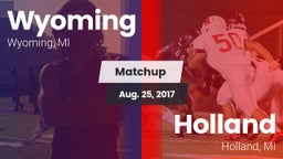 Matchup: Wyoming High vs. Holland  2017