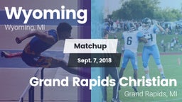 Matchup: Wyoming High vs. Grand Rapids Christian  2018