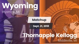 Matchup: Wyoming High vs. Thornapple Kellogg  2018