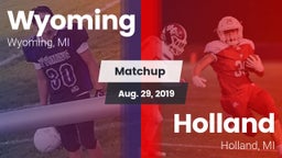 Matchup: Wyoming High vs. Holland  2019