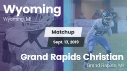 Matchup: Wyoming High vs. Grand Rapids Christian  2019