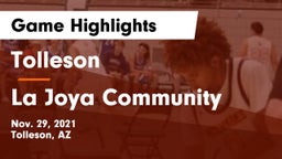 Tolleson  vs La Joya Community  Game Highlights - Nov. 29, 2021