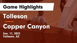 Tolleson  vs Copper Canyon  Game Highlights - Jan. 11, 2022