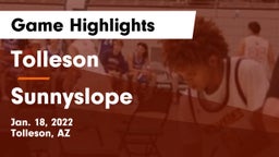 Tolleson  vs Sunnyslope  Game Highlights - Jan. 18, 2022