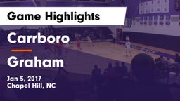 Carrboro  vs Graham  Game Highlights - Jan 5, 2017