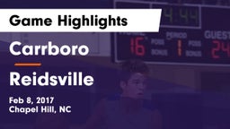 Carrboro  vs Reidsville  Game Highlights - Feb 8, 2017