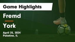 Fremd  vs York  Game Highlights - April 25, 2024