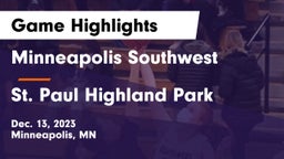 Minneapolis Southwest  vs St. Paul Highland Park  Game Highlights - Dec. 13, 2023