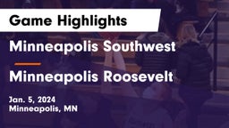 Minneapolis Southwest  vs Minneapolis Roosevelt  Game Highlights - Jan. 5, 2024