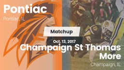 Matchup: Pontiac  vs. Champaign St Thomas More  2017
