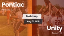 Matchup: Pontiac  vs. Unity  2018