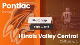 Matchup: Pontiac  vs. Illinois Valley Central  2018