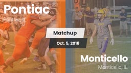 Matchup: Pontiac  vs. Monticello  2018