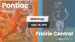 Matchup: Pontiac  vs. Prairie Central  2019