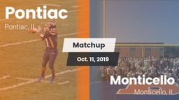 Matchup: Pontiac  vs. Monticello  2019