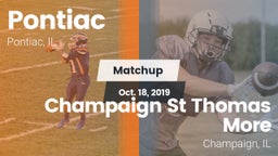 Matchup: Pontiac  vs. Champaign St Thomas More  2019