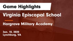 Virginia Episcopal School vs Hargrave Military Academy  Game Highlights - Jan. 10, 2020