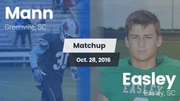 Matchup: Mann vs. Easley  2016