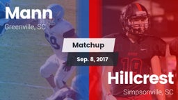Matchup: Mann vs. Hillcrest  2017
