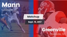 Matchup: Mann vs. Greenville  2017