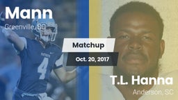 Matchup: Mann vs. T.L. Hanna  2017