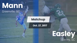 Matchup: Mann vs. Easley  2017