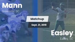 Matchup: Mann vs. Easley  2018
