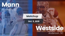 Matchup: Mann vs. Westside  2018