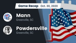 Recap: Mann  vs. Powdersville  2020