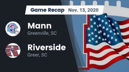 Recap: Mann  vs. Riverside  2020