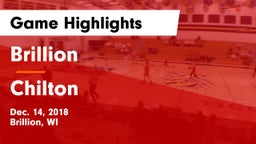 Brillion  vs Chilton  Game Highlights - Dec. 14, 2018