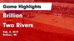 Brillion  vs Two Rivers  Game Highlights - Feb. 8, 2019