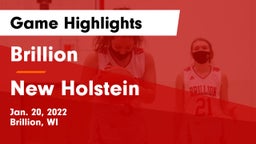 Brillion  vs New Holstein  Game Highlights - Jan. 20, 2022