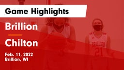 Brillion  vs Chilton  Game Highlights - Feb. 11, 2022