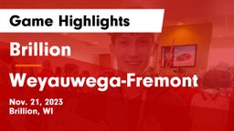 Brillion  vs Weyauwega-Fremont  Game Highlights - Nov. 21, 2023