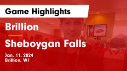 Brillion  vs Sheboygan Falls  Game Highlights - Jan. 11, 2024