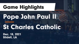 Pope John Paul II vs St Charles Catholic Game Highlights - Dec. 18, 2021
