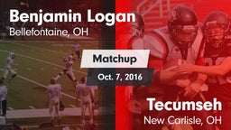 Matchup: Benjamin Logan vs. Tecumseh  2016