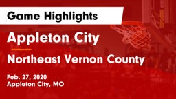 Appleton City  vs Northeast Vernon County Game Highlights - Feb. 27, 2020