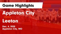 Appleton City  vs Leeton Game Highlights - Dec. 4, 2020