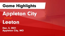 Appleton City  vs Leeton Game Highlights - Dec. 3, 2021
