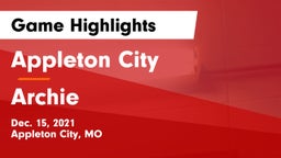 Appleton City  vs Archie  Game Highlights - Dec. 15, 2021