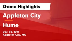 Appleton City  vs Hume Game Highlights - Dec. 21, 2021