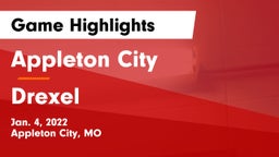 Appleton City  vs Drexel  Game Highlights - Jan. 4, 2022