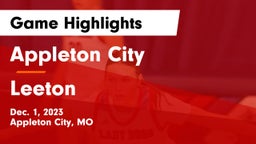 Appleton City  vs Leeton  Game Highlights - Dec. 1, 2023
