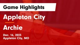Appleton City  vs Archie  Game Highlights - Dec. 16, 2023